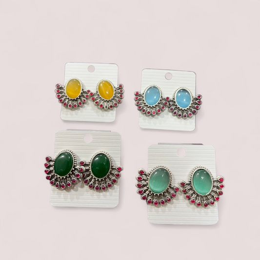 RASIKA BLOOM STUD EARRING