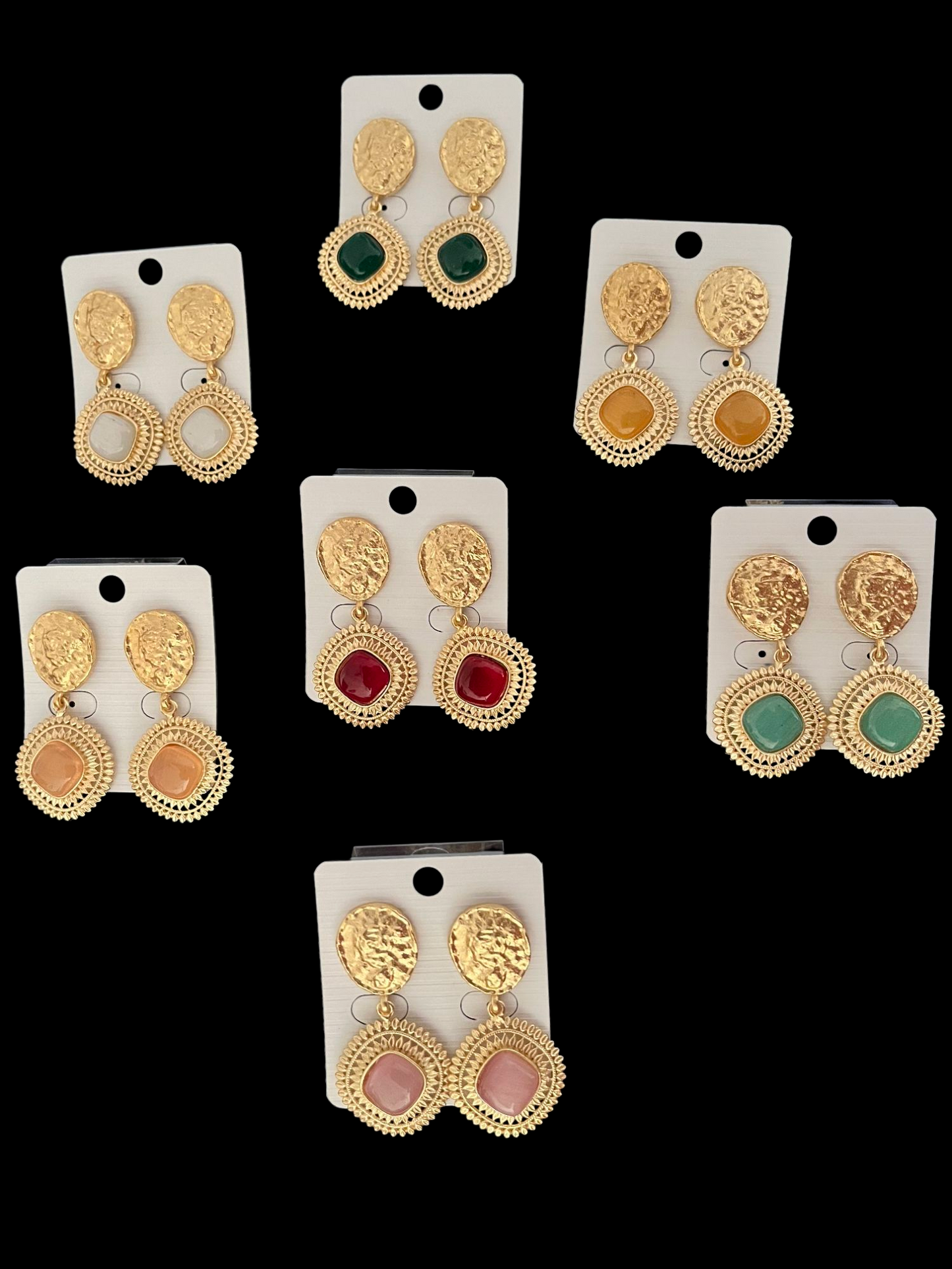 RUHANI RADIANCE GOLDEN BRASS EARRING