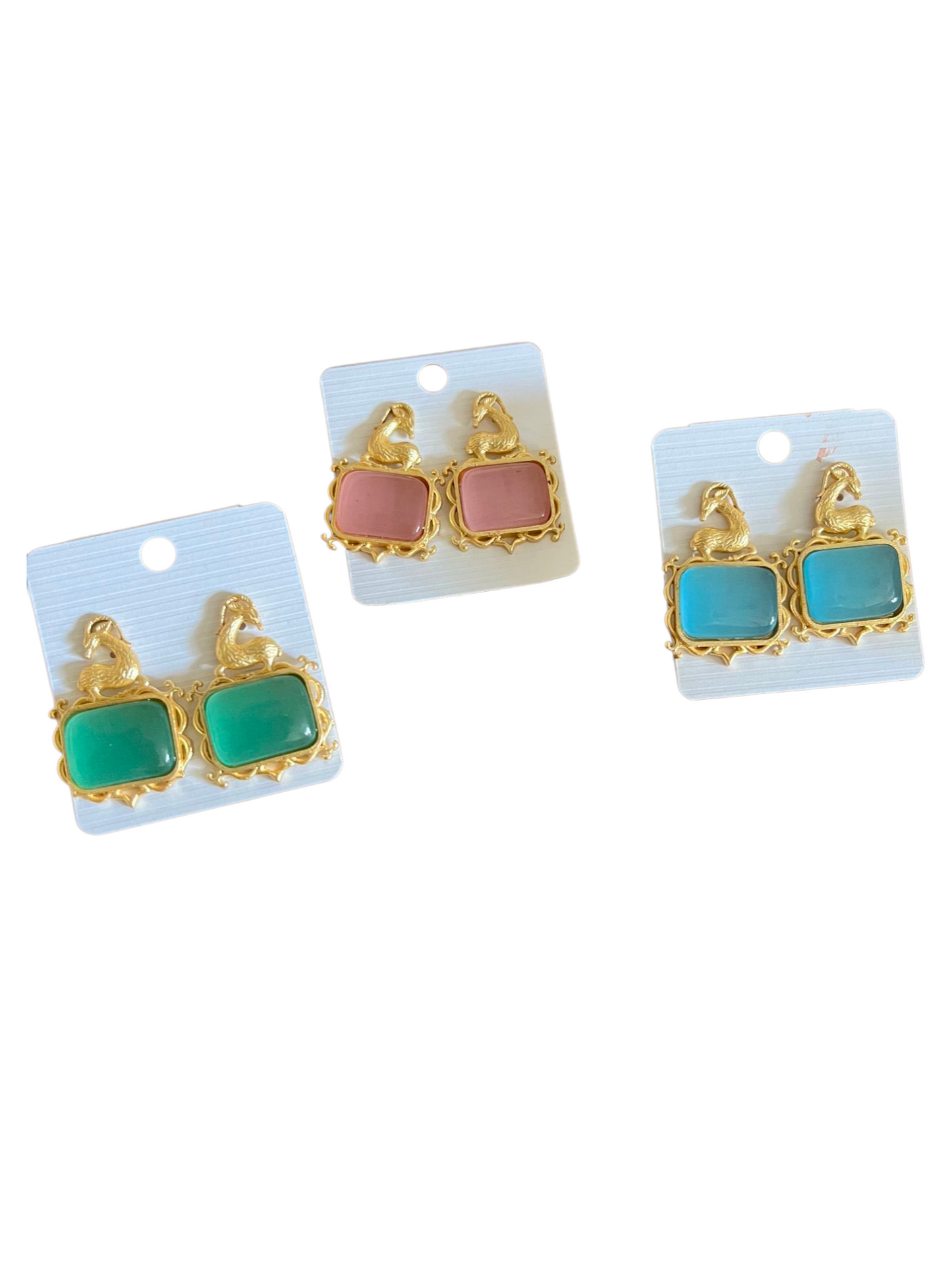 MONALISA MIRAGE GOLDEN BRASS EARRING