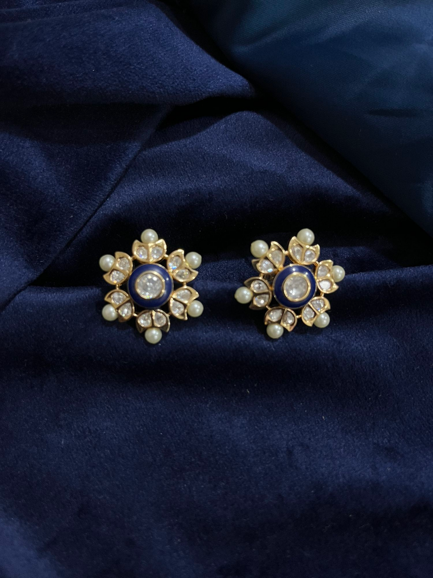 NOOR POLKI BLOSSOM STUD