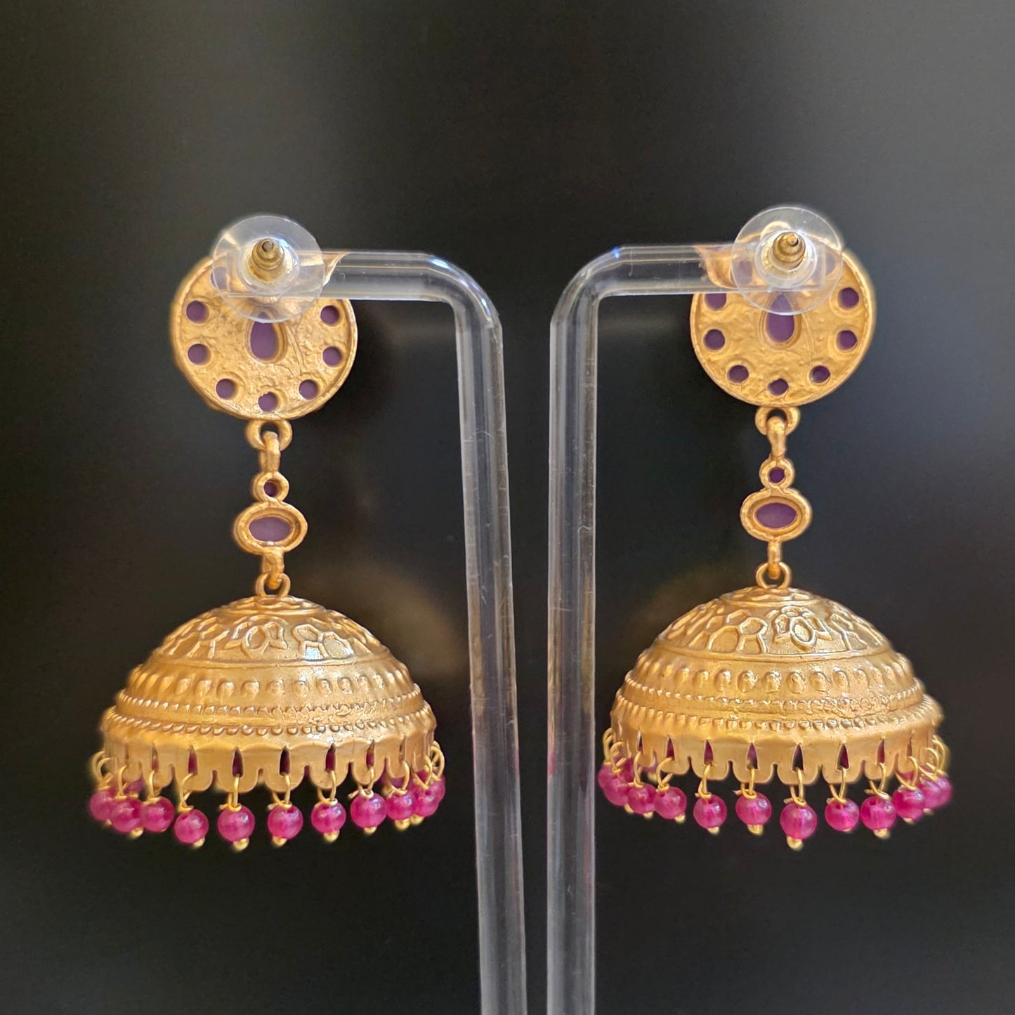 RADHA SILVER OXIDISED JHUMKA