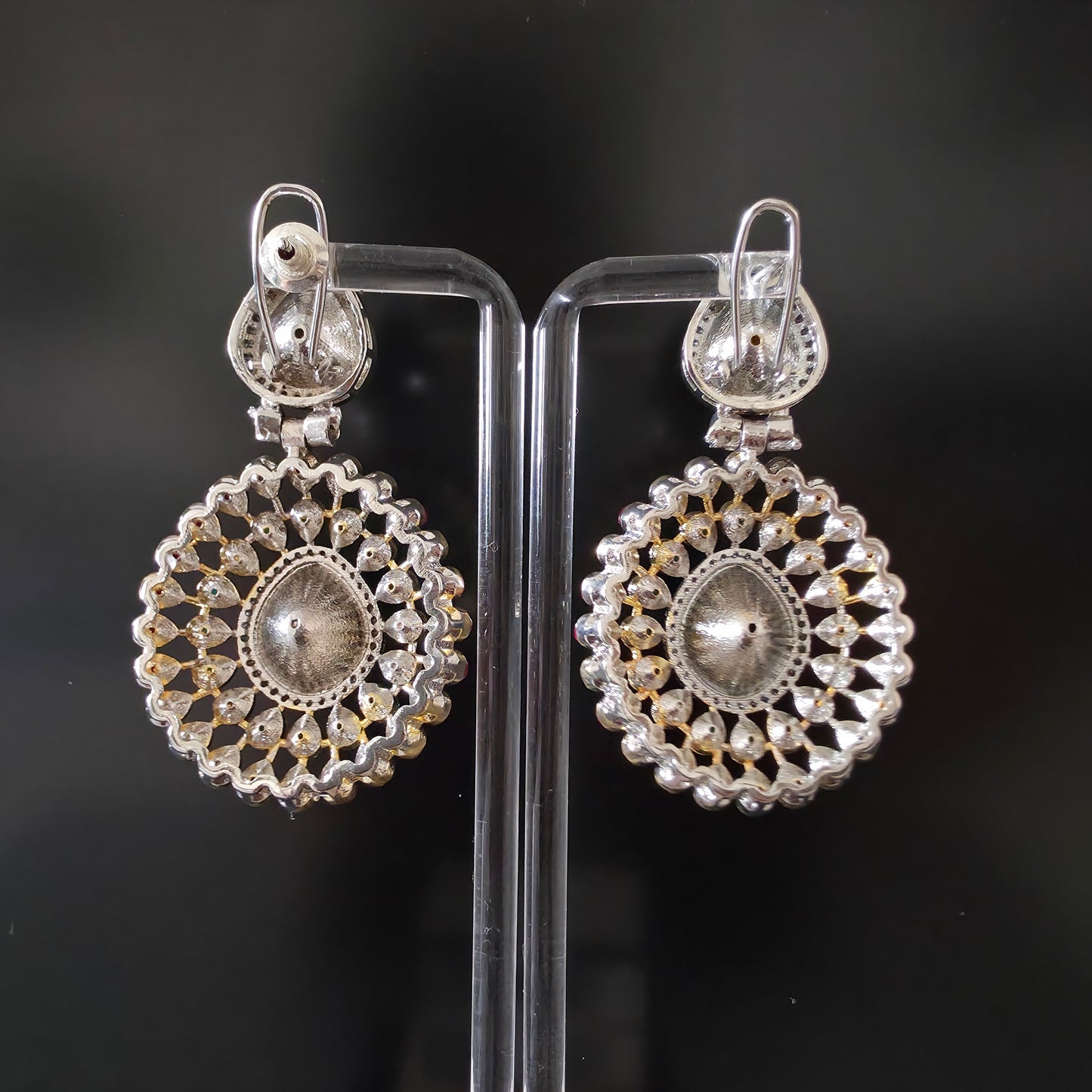 MEIRA RUBY GREEN KUNDAN DANGLER
