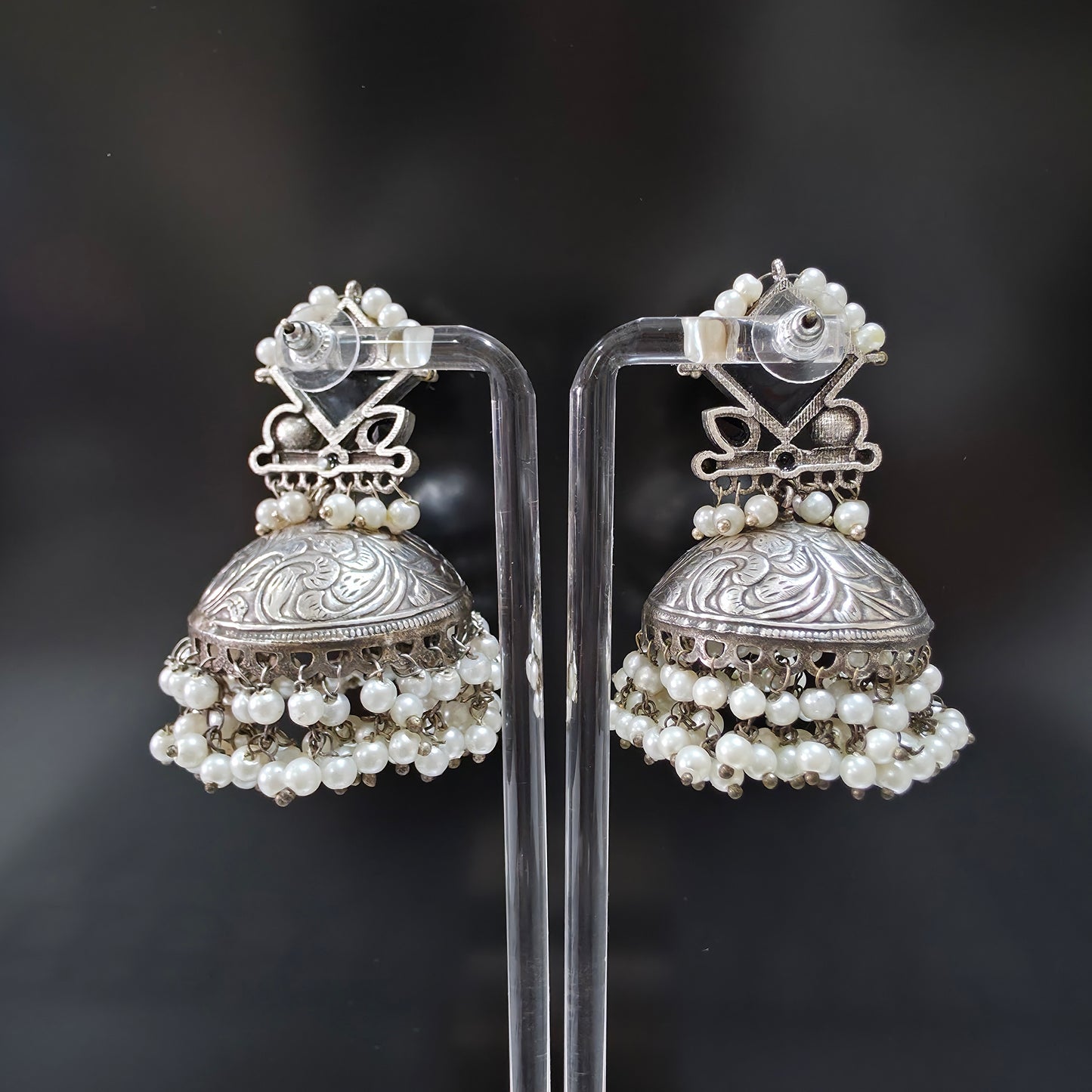 SURYA SHIKHAJ GERMAN SILVER JHUMKI