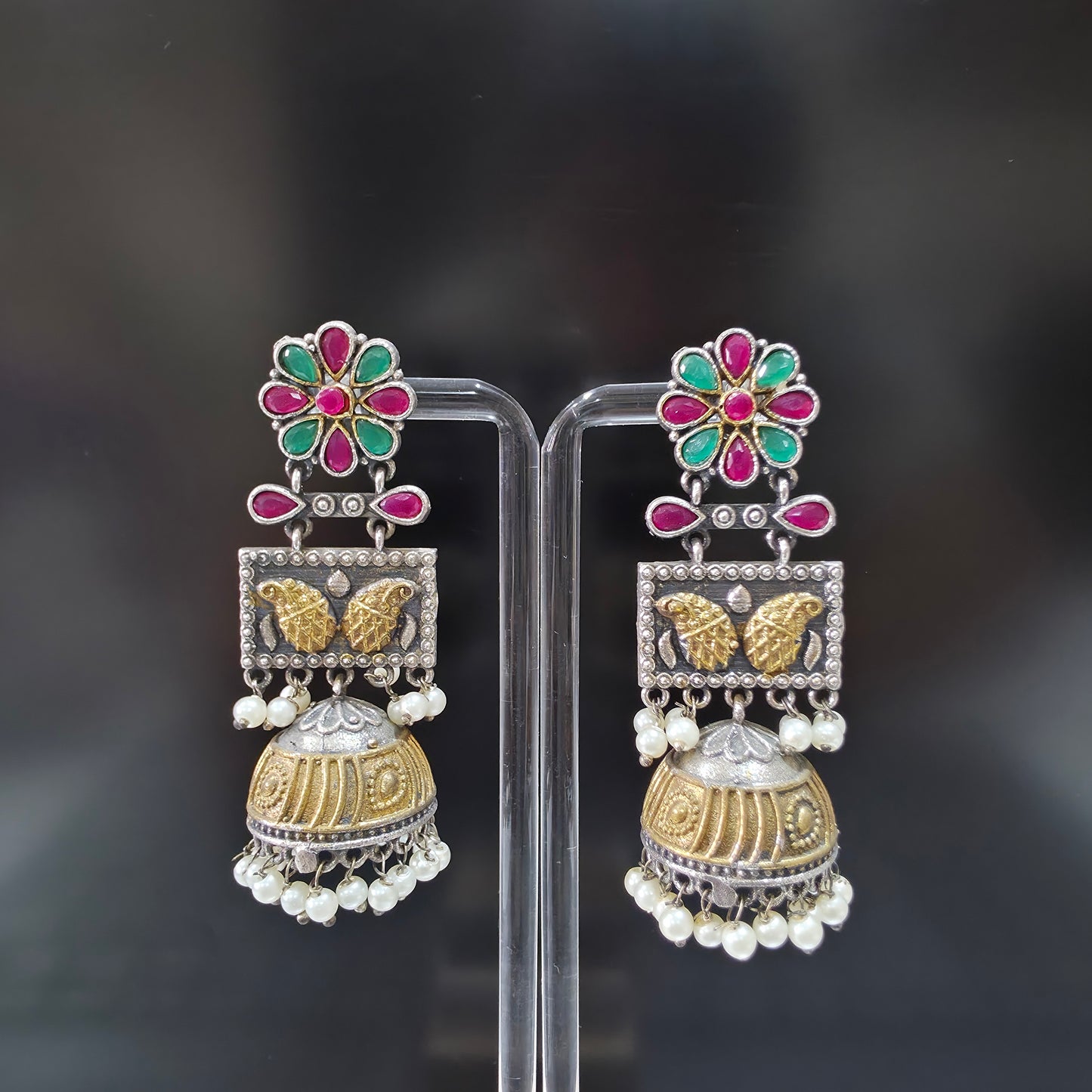 ROYAL LOTUS TWIN JHUMKAS