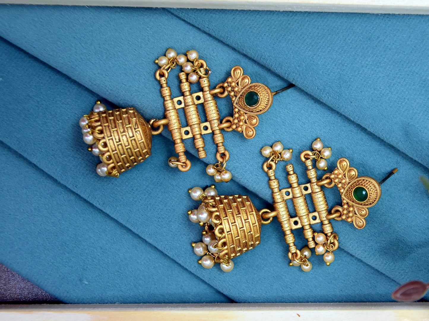 WEDDING WEAR COPPER EXUISITE FUSION WITH JHUMKI