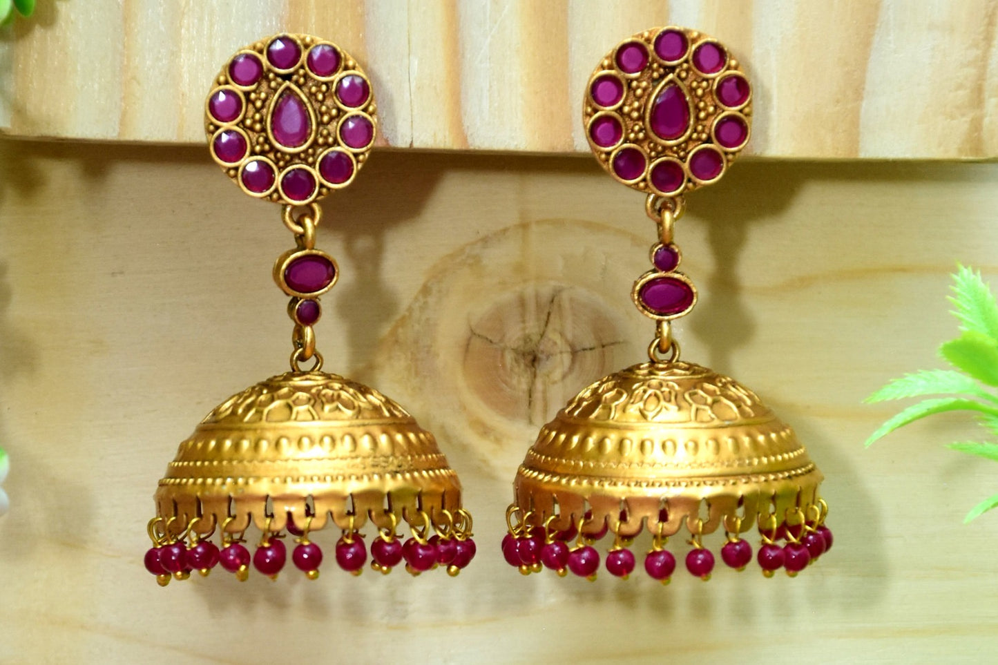 RADHA SILVER OXIDISED JHUMKA