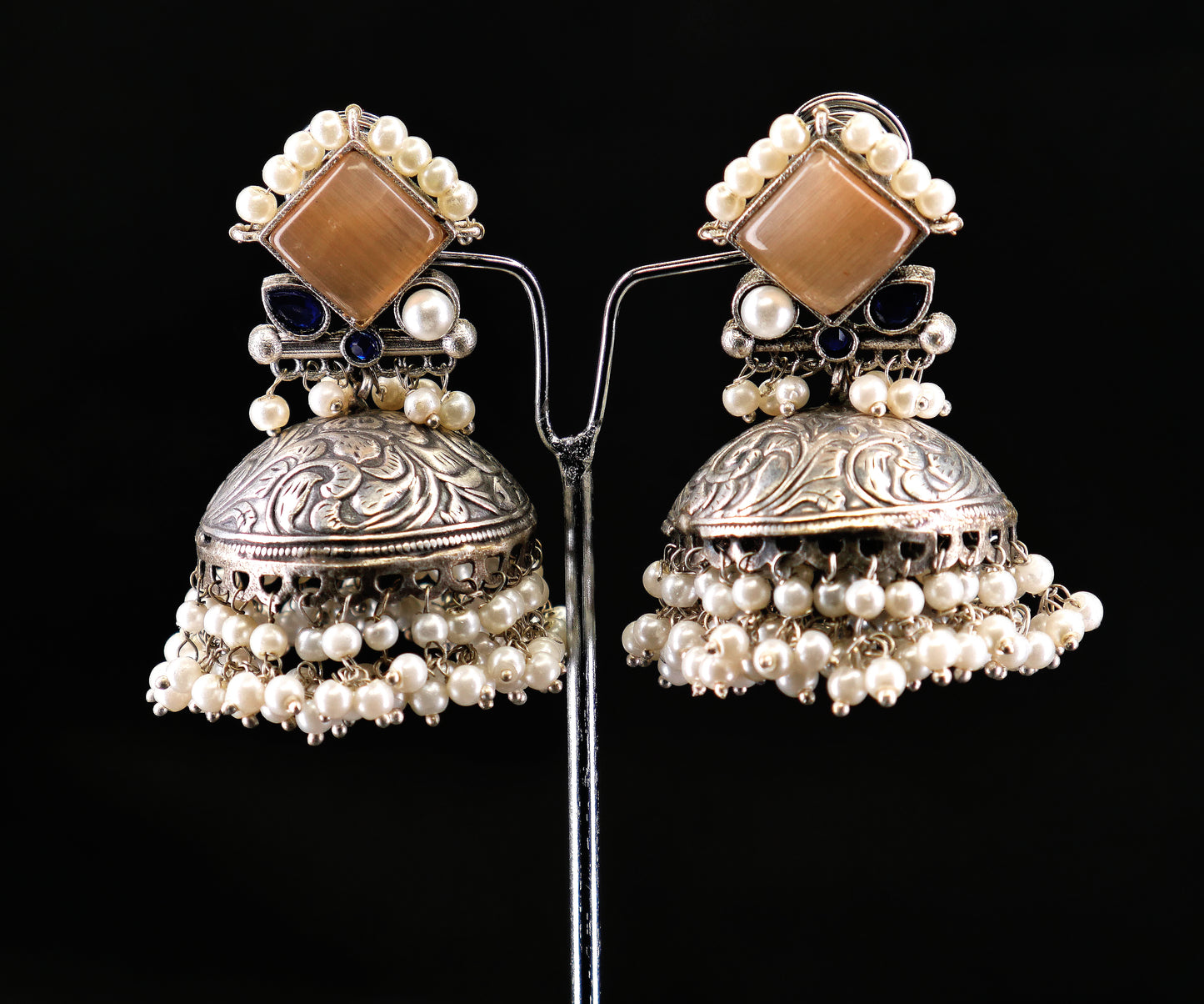SURYA SHIKHAJ GERMAN SILVER JHUMKI