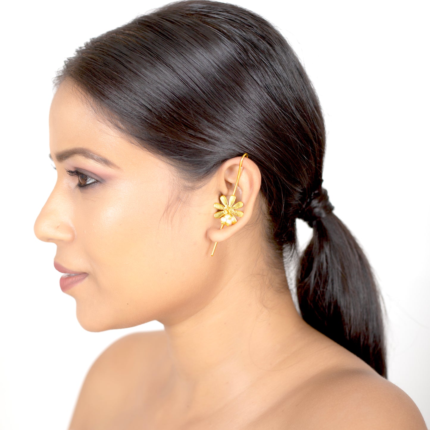 GOLDEN AURA BRASS EAR CUFF