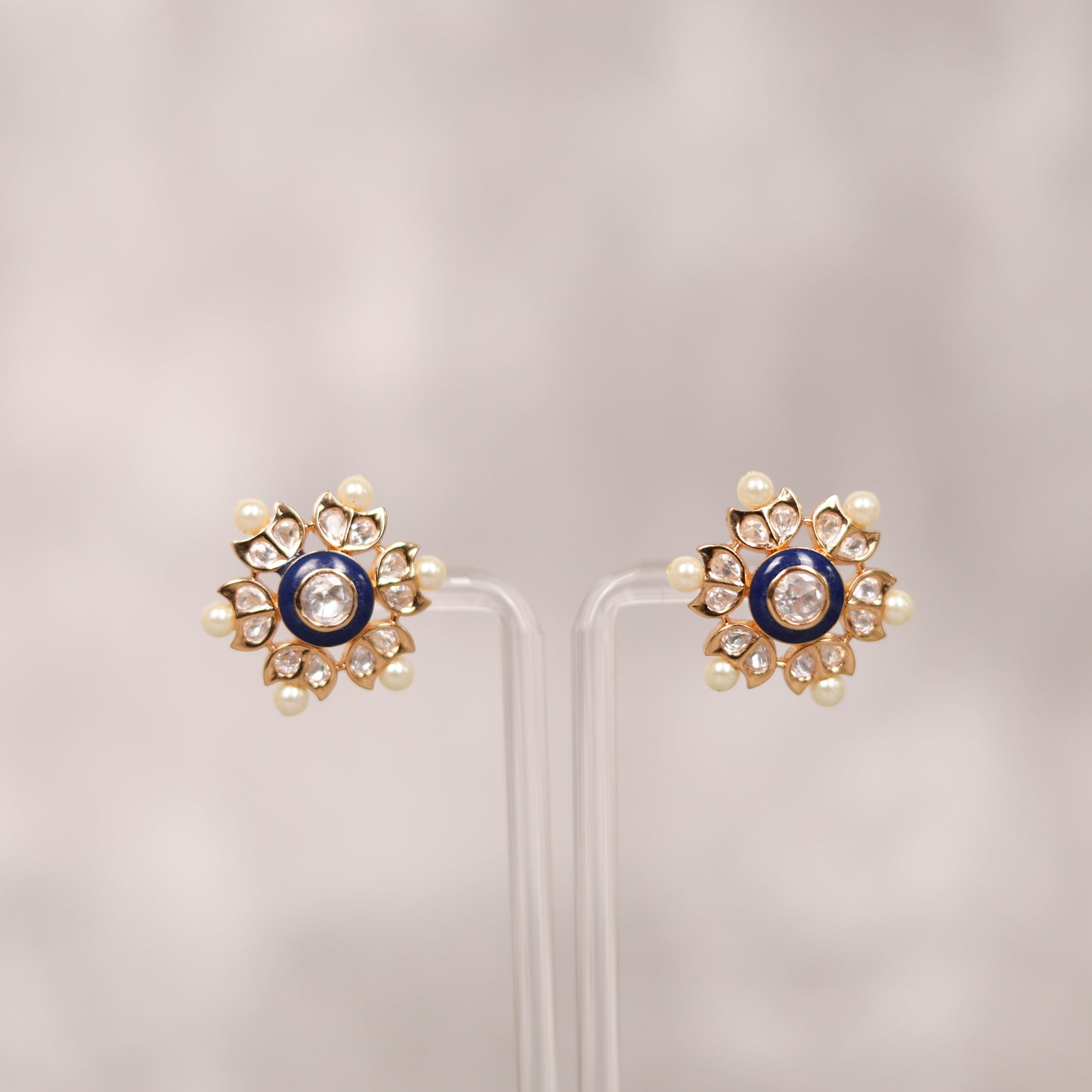 NOOR POLKI BLOSSOM STUD