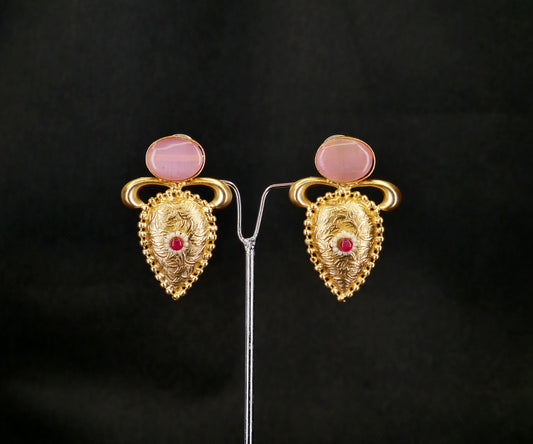 AARVI MONALISA STONE DROP EARRING