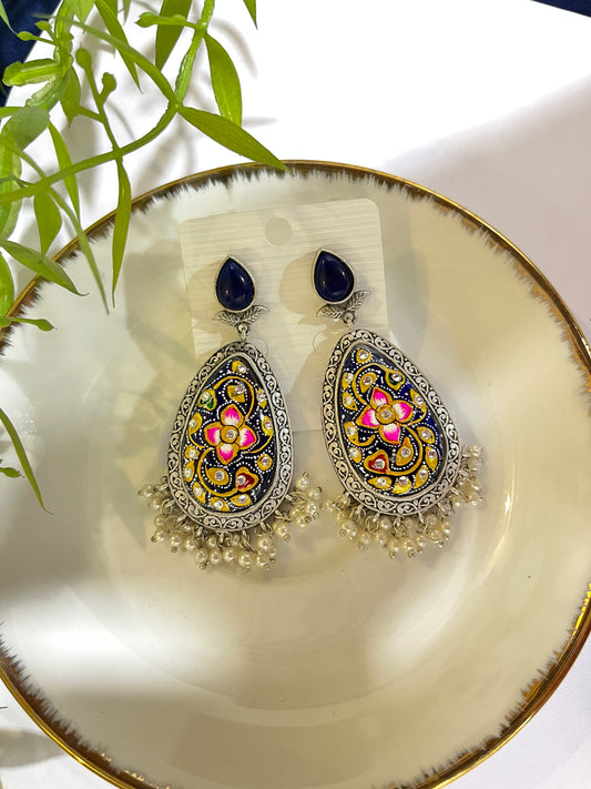 Monalisa Grace Tanjore Painted Earrings