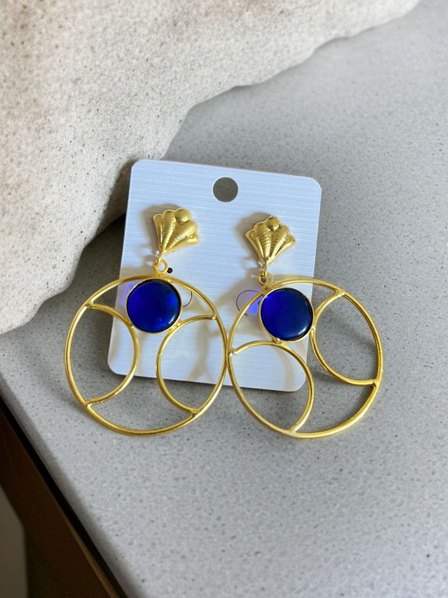 BOHO TRINKETS GOLDEN BRASS EARRING
