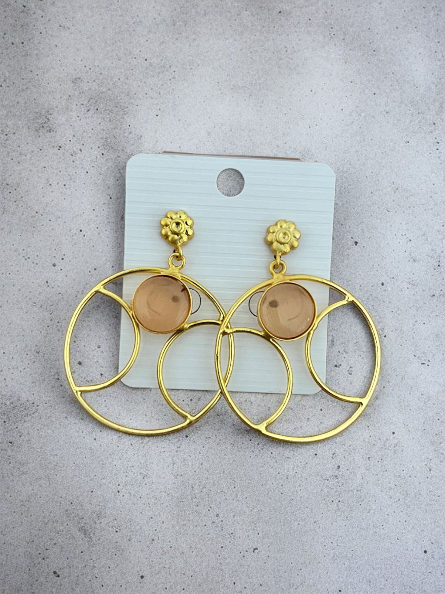 BOHO TRINKETS GOLDEN BRASS EARRING