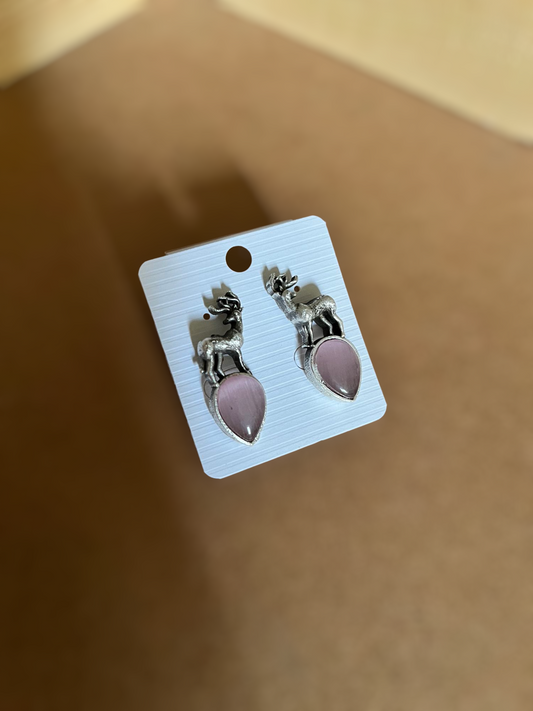 AAROHI OXIDISED ANTIQUE STUD EARRING