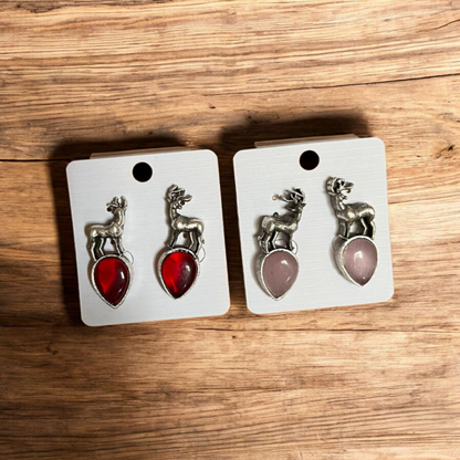 AAROHI OXIDISED ANTIQUE STUD EARRING