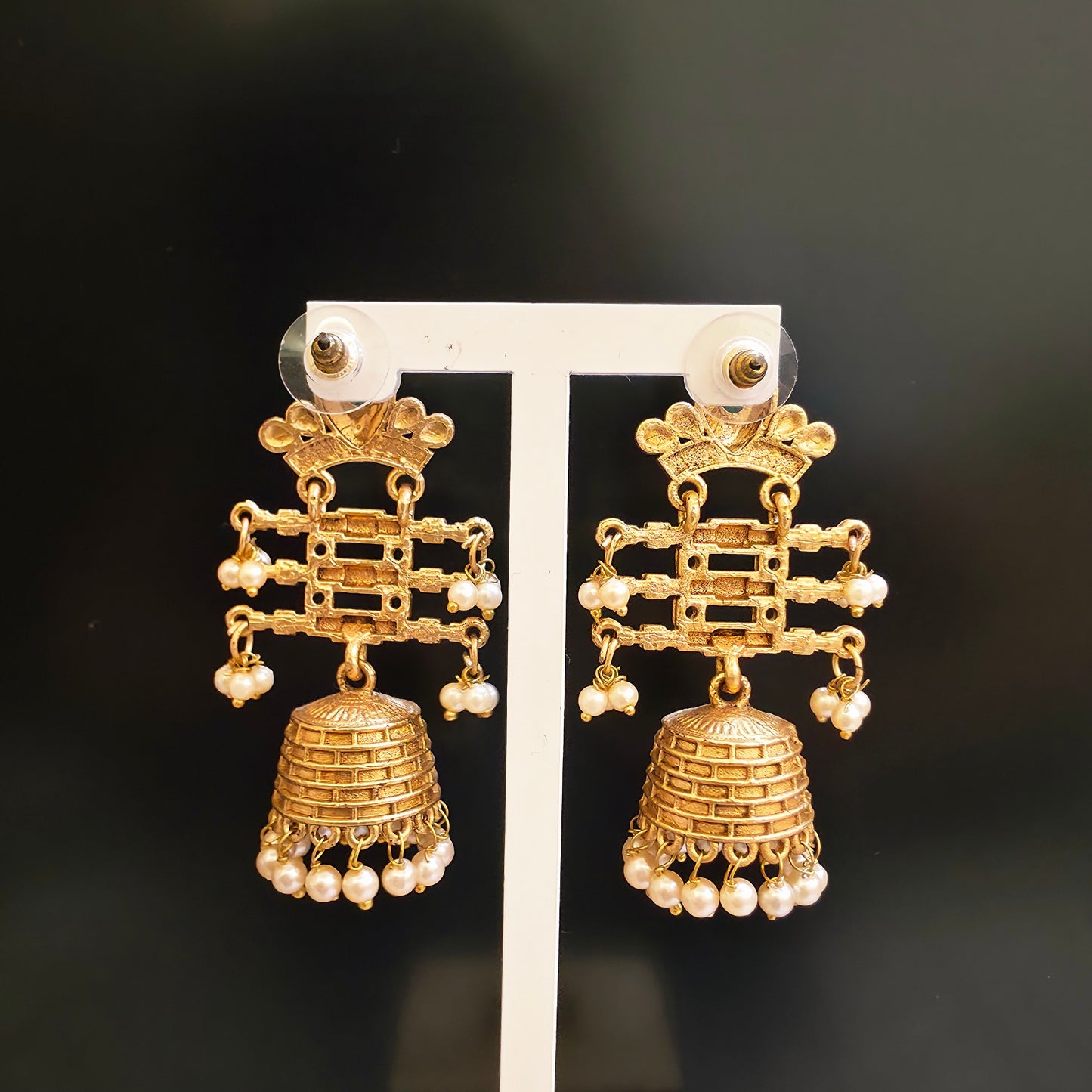 WEDDING WEAR COPPER EXUISITE FUSION WITH JHUMKI