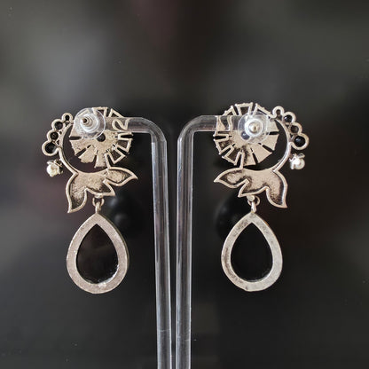 BLACK DUAL TONE TANJORE ART PAINTED DANGLER